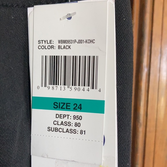 Wallflower luscious curvy skinny fit black jean instastretch 24 junior plus - Picture 12 of 16